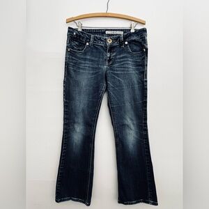 DKNY Jeans Womens 10 Petite Dark Wash Bootcut Mid Rise Stretch Classic Denim